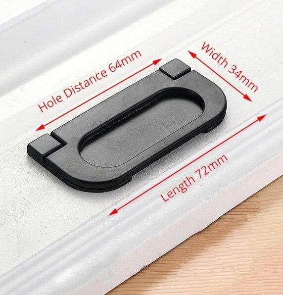 Planet Gates 371104 Handle-6502C-64B American Style Black Cabinet Handles Solid Aluminum Alloy Kitchen Cupboard Pulls Drawer Knobs Furniture Handle Hardware