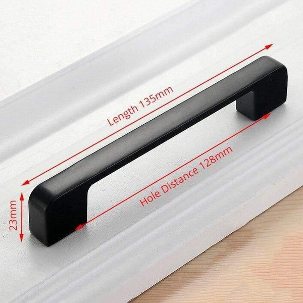 Planet Gates 371104 Handle-818C-128B American Style Black Cabinet Handles Solid Aluminum Alloy Kitchen Cupboard Pulls Drawer Knobs Furniture Handle Hardware