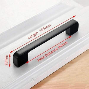 Planet Gates 371104 Handle-818C-96B American Style Black Cabinet Handles Solid Aluminum Alloy Kitchen Cupboard Pulls Drawer Knobs Furniture Handle Hardware