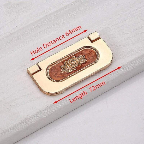 Planet Gates 371104 Handle-8502-64RA European Style Gold Cabinet Knobs And Handles Red Amber Kitchen Handle Drawer Pulls Furniture Handle Hardware