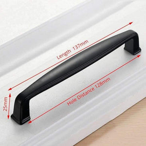 Planet Gates 371104 Handle-8885C-128 American Style Black Cabinet Handles Solid Aluminum Alloy Kitchen Cupboard Pulls Drawer Knobs Furniture Handle Hardware