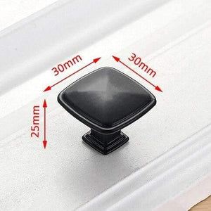 Planet Gates 371104 Handle-8885C American Style Black Cabinet Handles Solid Aluminum Alloy Kitchen Cupboard Pulls Drawer Knobs Furniture Handle Hardware