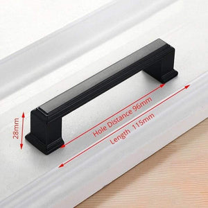 Planet Gates 371104 Handle-8931C-96 American Style Black Cabinet Handles Solid Aluminum Alloy Kitchen Cupboard Pulls Drawer Knobs Furniture Handle Hardware