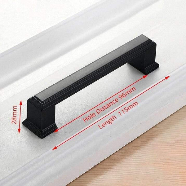 Planet Gates 371104 Handle-8931C-96 American Style Black Cabinet Handles Solid Aluminum Alloy Kitchen Cupboard Pulls Drawer Knobs Furniture Handle Hardware