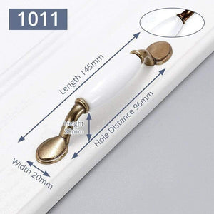 Planet Gates 371104 Handle-JW-1011-96A Ceramic Cabinet Knobs And Handles Vintage Bronze Kitchen Handle Drawer Wardrobe Door Pulls Furniture Handle Cabinet Hardware