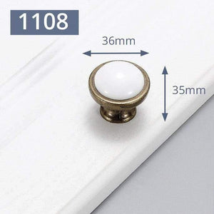 Planet Gates 371104 Handle-JW-1108 Ceramic Cabinet Knobs And Handles Vintage Bronze Kitchen Handle Drawer Wardrobe Door Pulls Furniture Handle Cabinet Hardware