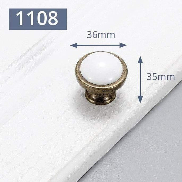 Planet Gates 371104 Handle-JW-1108 Ceramic Cabinet Knobs And Handles Vintage Bronze Kitchen Handle Drawer Wardrobe Door Pulls Furniture Handle Cabinet Hardware