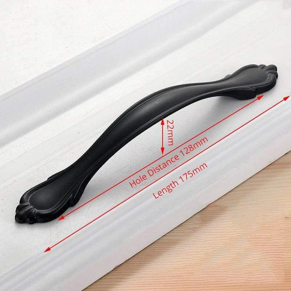 Planet Gates 371104 Handle-LS901JC-128 American Style Black Cabinet Handles Solid Aluminum Alloy Kitchen Cupboard Pulls Drawer Knobs Furniture Handle Hardware