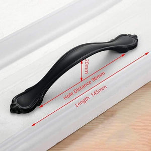 Planet Gates 371104 Handle-LS901JC-96 American Style Black Cabinet Handles Solid Aluminum Alloy Kitchen Cupboard Pulls Drawer Knobs Furniture Handle Hardware