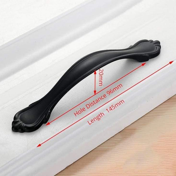 Planet Gates 371104 Handle-LS901JC-96 American Style Black Cabinet Handles Solid Aluminum Alloy Kitchen Cupboard Pulls Drawer Knobs Furniture Handle Hardware