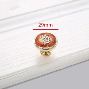 Planet Gates 371104 Handle-RA8019 European Style Gold Cabinet Knobs And Handles Red Amber Kitchen Handle Drawer Pulls Furniture Handle Hardware