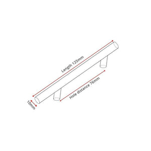 Planet Gates 371104 Hole distance 76mm 4" ~ 24'' Stainless Steel Handles Diameter 10mm Kitchen Door Cabinet T Bar Straight Handle Pull Knobs Furniture Hardware