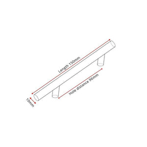 Planet Gates 371104 Hole distance 96mm 4" ~ 24'' Stainless Steel Handles Diameter 10mm Kitchen Door Cabinet T Bar Straight Handle Pull Knobs Furniture Hardware