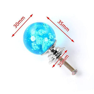 Planet Gates 371104 Lakeblue 30mm Crystal Ball Furniture Knobs Kitchen Cupboard Door Pulls Drawer Knobs Cabinet Handles Wardrobe Door Handle Hardware