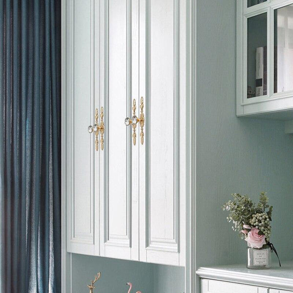 Planet Gates 371104 Luxury Diamond Crystal Handles Shoebox Cabinet Handles Closet Dresser Drawer Knobs Wardrobe Pulls Pullers Furniture Hardware