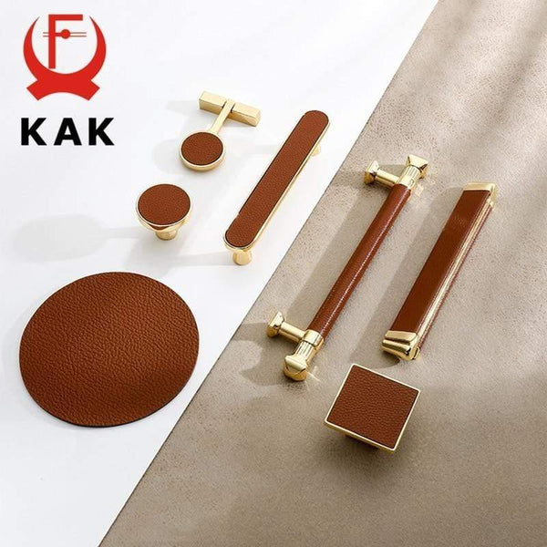 Planet Gates 371104 Modern Gold Cabinet Knobs And Handles Red Leather Kitchen Handle Fashion Drawer Knobs Pulls Furniture Handle Door Hardware