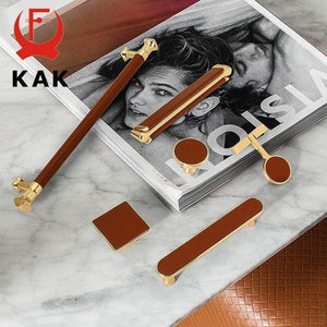 Planet Gates 371104 Modern Gold Cabinet Knobs And Handles Red Leather Kitchen Handle Fashion Drawer Knobs Pulls Furniture Handle Door Hardware