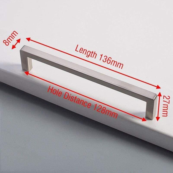 Planet Gates 371104 Nickel 128mm Black Cabinet Knobs And Handles Gold Kitchen Cupboard Door Pulls Square Drawer Door Handle Furniture Handle Door Hardware