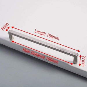 Planet Gates 371104 Nickel 160mm Black Cabinet Knobs And Handles Gold Kitchen Cupboard Door Pulls Square Drawer Door Handle Furniture Handle Door Hardware