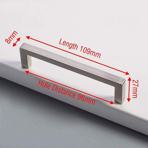 Planet Gates 371104 Nickel 96mm Black Cabinet Knobs And Handles Gold Kitchen Cupboard Door Pulls Square Drawer Door Handle Furniture Handle Door Hardware