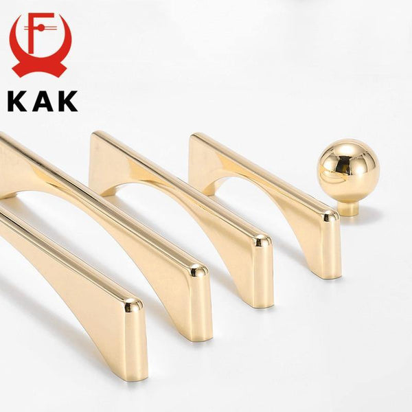 Planet Gates 371104 Nordic Bright Gold Cabinet Handles Solid Drawer Knobs Kitchen Handles Cupboard Door Pulls Furniture Handle Cabinet Hardware