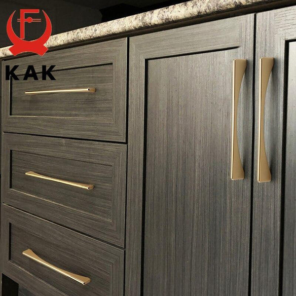 Planet Gates 371104 Nordic Bright Gold Cabinet Handles Solid Drawer Knobs Kitchen Handles Cupboard Door Pulls Furniture Handle Cabinet Hardware