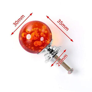 Planet Gates 371104 Orange 30mm Crystal Ball Furniture Knobs Kitchen Cupboard Door Pulls Drawer Knobs Cabinet Handles Wardrobe Door Handle Hardware