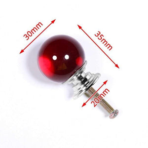 Planet Gates 371104 Red-10 30mm Crystal Glass Cabinet Knobs And Handle Kitchen Cupboard Door Pulls Drawer Knobs Wardrobe Door Handle Hardware