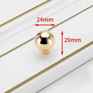 Planet Gates 371104 Single Hole Nordic Bright Gold Cabinet Handles Solid Drawer Knobs Kitchen Handles Cupboard Door Pulls Furniture Handle Cabinet Hardware