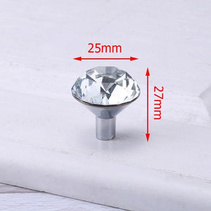 Planet Gates 371104 Single Hole- Small Luxury Diamond Crystal Handles Shoebox Cabinet Handles Closet Dresser Drawer Knobs Wardrobe Pulls Pullers Furniture Hardware
