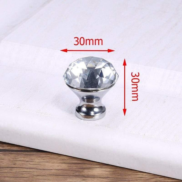 Planet Gates 371104 SJ1005-White Luxury Diamond Crystal Handles Shoebox Cabinet Handles Closet Dresser Drawer Knobs Wardrobe Pulls Pullers Furniture Hardware