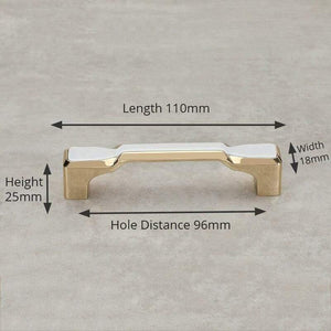 Planet Gates 371104 White 96mm Zinc Alloy Black Gold Kitchen Cabinet Handle Wardrobe Cabinet Knobs And Handles Solid Drawer Pulls Furniture Handle Hardware