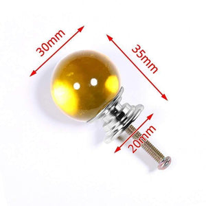 Planet Gates 371104 Yellow 30mm Crystal Glass Cabinet Knobs And Handle Kitchen Cupboard Door Pulls Drawer Knobs Wardrobe Door Handle Hardware