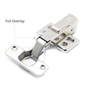 Planet Gates 371105 Full Overlay Hinge Rustless Iron Hydraulic Hinge Iron Core Damper Buffer Cabinet Cupboard Door Hinges Soft Close Furniture Hardware