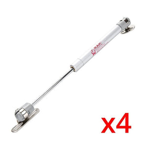 Planet Gates 371105 Gray 4PCS 100N 10kg Copper Force Door Lift Support Gas Hydraulic Spring Hinge Cabinet Door Kitchen Cupboard Hinges For Furniture