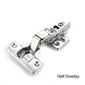 Planet Gates 371105 Half Overlay C Series Hinge Stainless Steel Door Hydraulic Hinges Damper Buffer Soft Close For Cabinet Cupboard Furniture Hardware