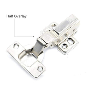 Planet Gates 371105 Half Overlay Hinge Rustless Iron Hydraulic Hinge Iron Core Damper Buffer Cabinet Cupboard Door Hinges Soft Close Furniture Hardware