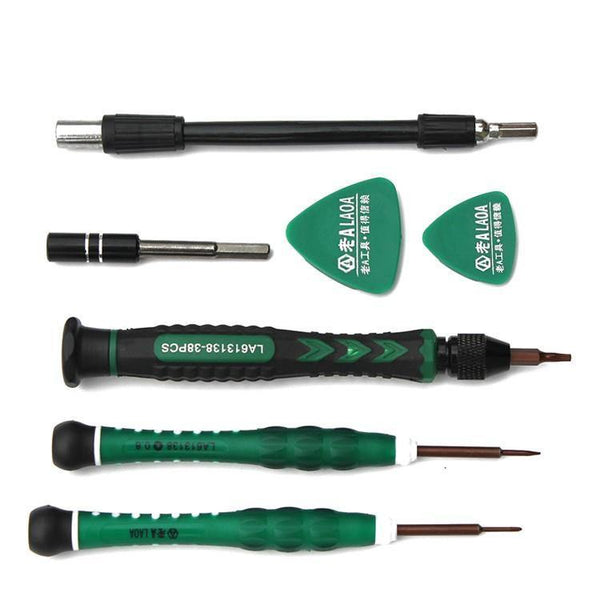 Planet Gates 38 in 1 Screwdriver Set Precision Repair Tools Kit S2 Alloy Steel Material Tool  Cell Phone iPhone  Notebook