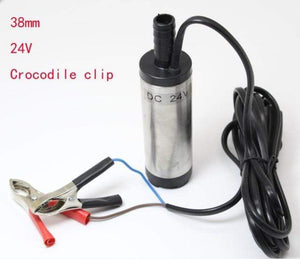 Planet Gates 38 mm 24V  clip DC 12V / 24V Water Oil Diesel Fuel Transfer Pump Submersible Pumps Car Camping fishing Submersible Switch Stainless Steel