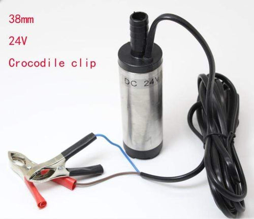 Planet Gates 38 mm 24V  clip DC 12V / 24V Water Oil Diesel Fuel Transfer Pump Submersible Pumps Car Camping fishing Submersible Switch Stainless Steel