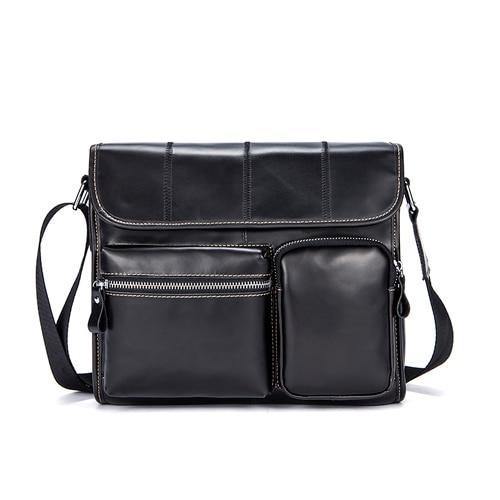 Planet Gates 380A3Black / China Leather Men Bags Casual Business Travel Mens Messenger Bag Vintage Men's Crossbody Bags bolsas male 380