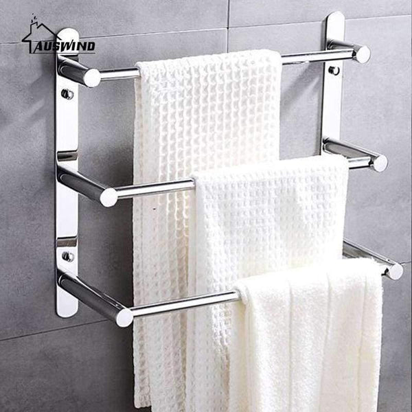 Planet Gates 38cm Stainless Steel Towel Ladder Modern Towel Rack Bathroom Products Wall Mounted Bathroom Accessories 38/48/58