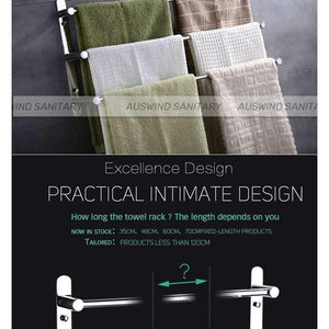 Planet Gates 38cm Stainless Steel Towel Ladder Modern Towel Rack Bathroom Products Wall Mounted Bathroom Accessories 38/48/58