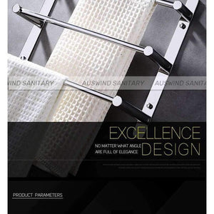 Planet Gates 38cm Stainless Steel Towel Ladder Modern Towel Rack Bathroom Products Wall Mounted Bathroom Accessories 38/48/58