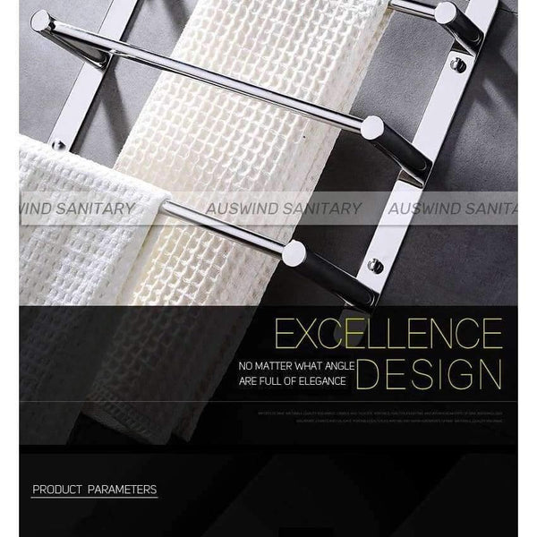 Planet Gates 38cm Stainless Steel Towel Ladder Modern Towel Rack Bathroom Products Wall Mounted Bathroom Accessories 38/48/58