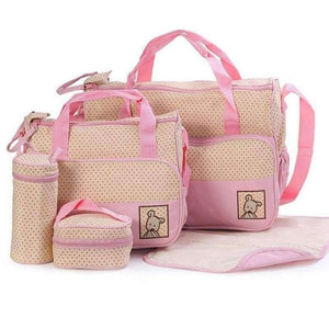 Planet Gates 39*28.5*17CM 5pcs Baby Diaper Bag Suits For Mom Baby Bottle Holder Mother  Stroller Maternity Nappy Bags Sets