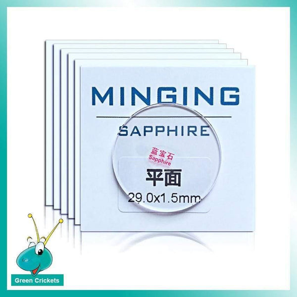 Planet Gates 39mm Ultra Transparent 1.5mm Thick 39mm-42mm Flat Round Sapphire Watch Cystal, Replacement Watch Sapphire Glass