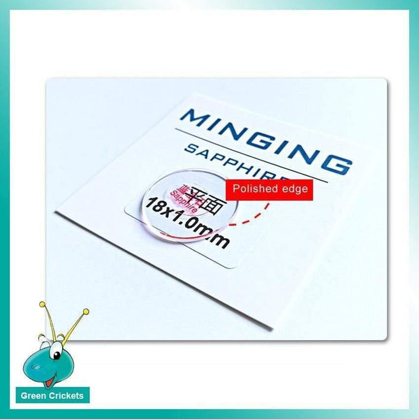 Planet Gates 39mm Ultra Transparent 1.5mm Thick 39mm-42mm Flat Round Sapphire Watch Cystal, Replacement Watch Sapphire Glass