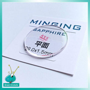 Ultra Transparent 1.5mm Thick 39mm-42mm Flat Round Sapphire Watch Cystal, Replacement Watch Sapphire Glass - Planet Gates
