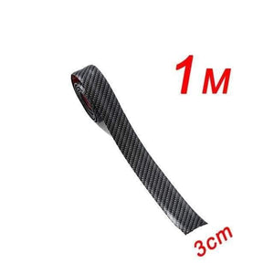 Planet Gates 3cm 1 Roll 3cm 5cm 7cm 10cm Carbon Fiber Rubber Soft Bumper Strip DIY Door Sill Protector Edge Guard Car Stickers Car Styling